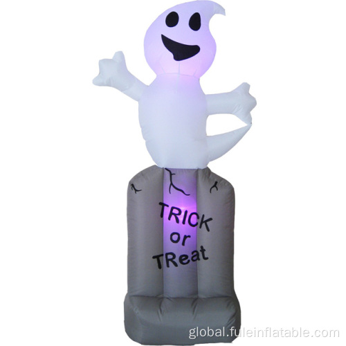 Halloween Inflatable White Ghost Halloween inflatable Ghost on Tombstone for decorations Manufactory